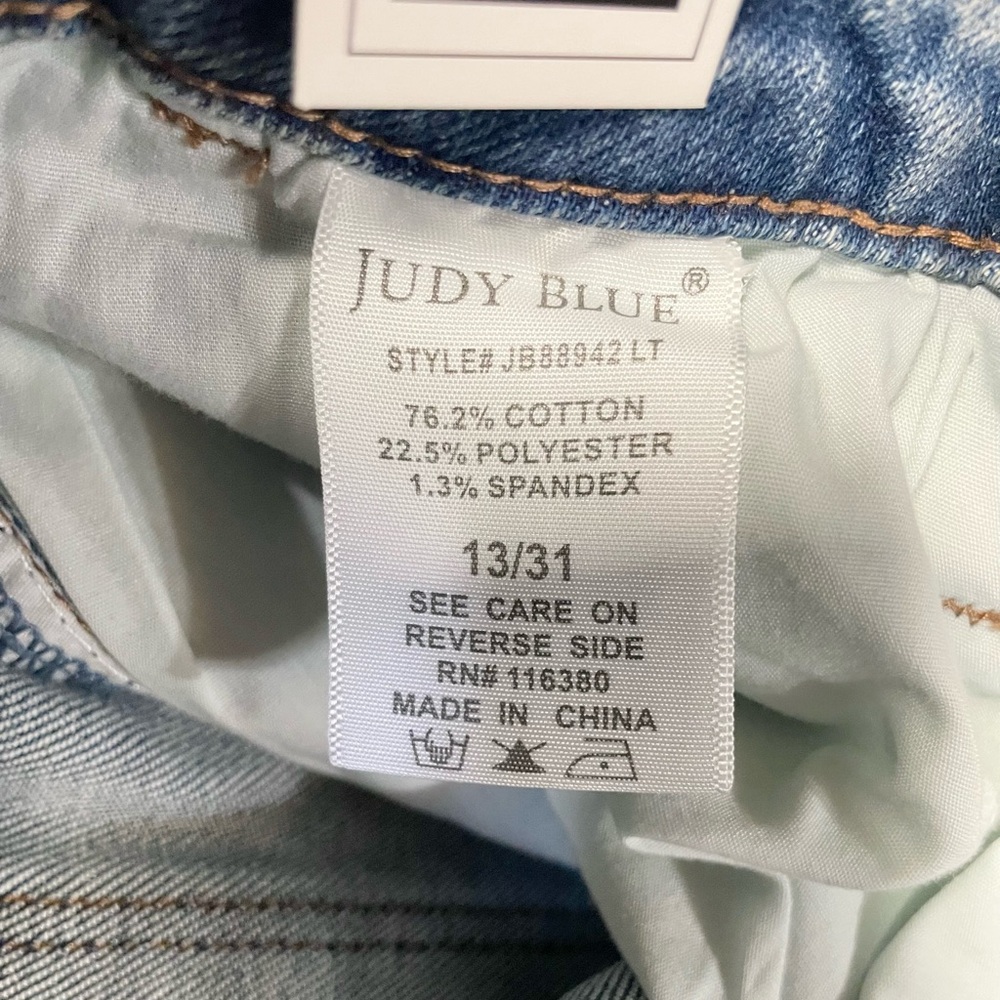 Judy Blue Power Play High Rise Wide Leg Jean Light Blue NWT - Picture 10 of 13